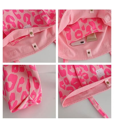 永不退流行之豹紋單肩加手提帆布包   現貨免運2