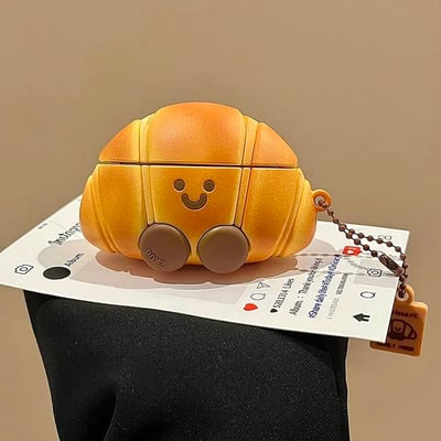 迷你可頌 可愛立體可頌AirPods保護殼4