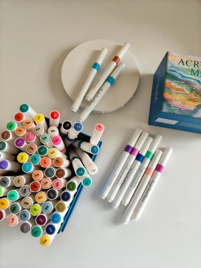 畫出你的色彩宇宙 Acrylic Marker 丙烯彩色筆 80色專業組2