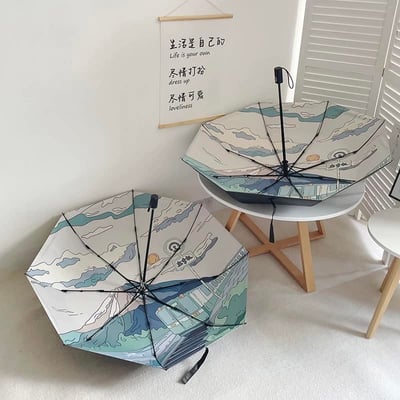 我的富士之旅折疊晴雨兩用自動傘3