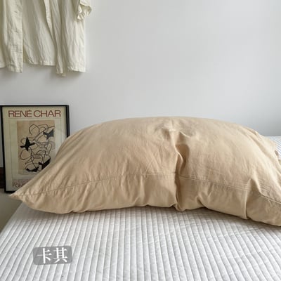 韓系ins風全棉水洗枕套12