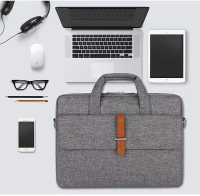 商務系列 雙層加厚優質可肩背筆記型電腦包1