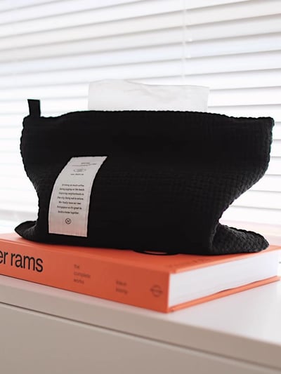 北歐編織格紋多功能收納袋 紙巾套 × 化妝包 × 生活萬用袋4