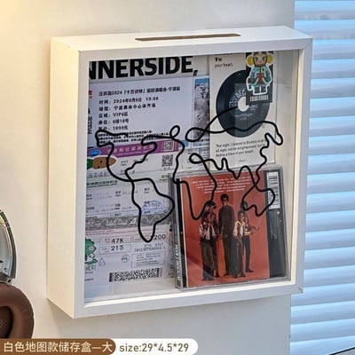 時光記憶旅行五大洲中空相框 演唱會門票收納盒1+1組7