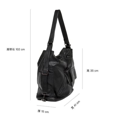 辣妹復古軟皮大容量托特包10