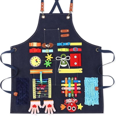 陪伴式感官訓練圍裙 長輩手部活動益智玩具2