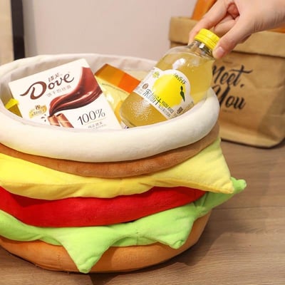 起司漢堡 超軟漢堡儲物小凳子6