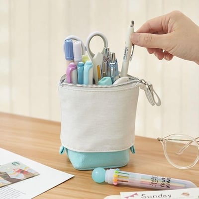 方便收納大容量伸縮筆袋筆筒3