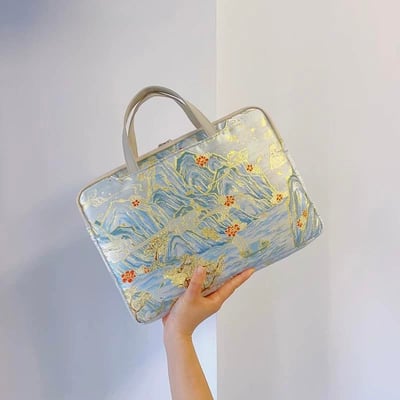 錦繡山河 刺繡山河壯闊感多功能旅行電腦包2
