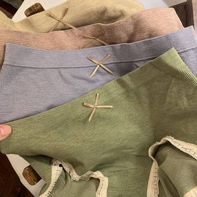 溫柔大地色系全包臀純棉內褲 5 件組8