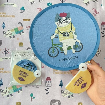 出門包包必備的小東西 一秒打開太方便   日系鬥牛犬系列折疊扇5