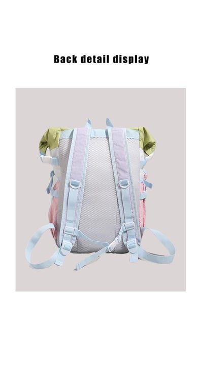 超輕量設計 森系配色機能後背包12