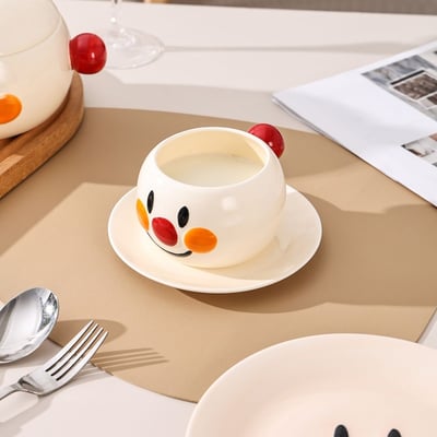 可愛麵包超人咖啡杯碟組合   現貨免運1