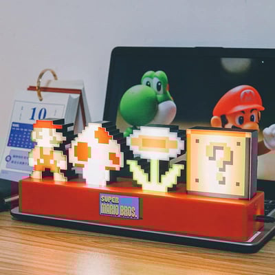 經典馬里歐桌面節奏聲控燈  現貨免運1