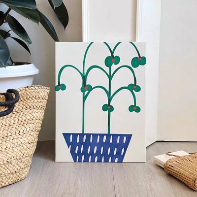 多款北歐小清新綠植裝飾畫3