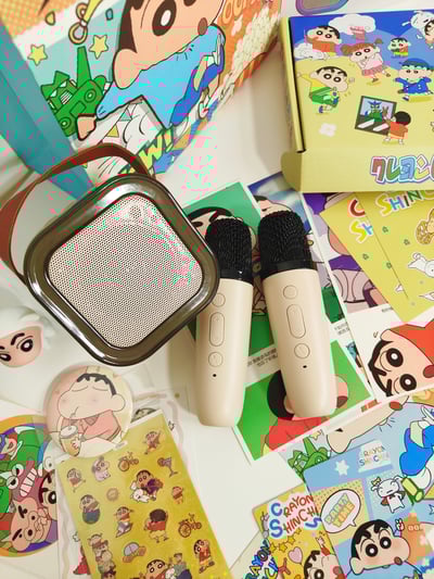 可愛小新K歌藍牙音箱  雙麥克風家庭KTV(複製)7
