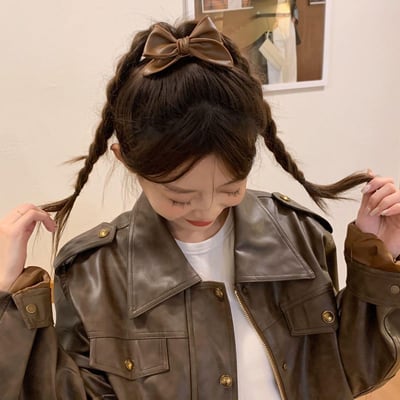 美拉德氣質蝴蝶結側邊夾7