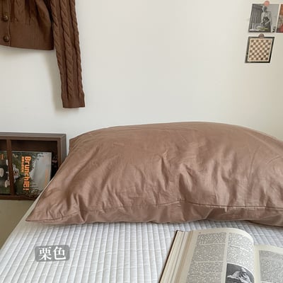 韓系ins風全棉水洗枕套4