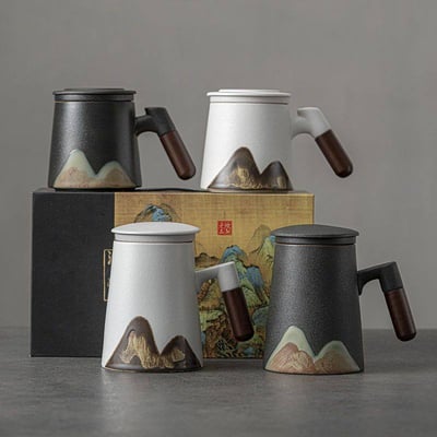 可刻字專屬訂製 江山手工系列陶瓷茶杯組1