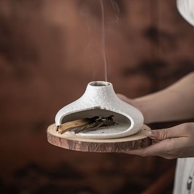 新款大口徑陶瓷壁爐香薰爐2