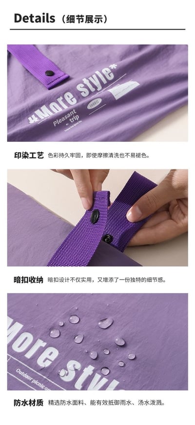 日系束口午餐袋 輕便手提便當包 防水飯盒袋 收納袋9