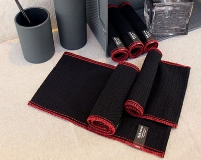 松月 黑鑽磨強度80搓澡巾 10條 (組)6