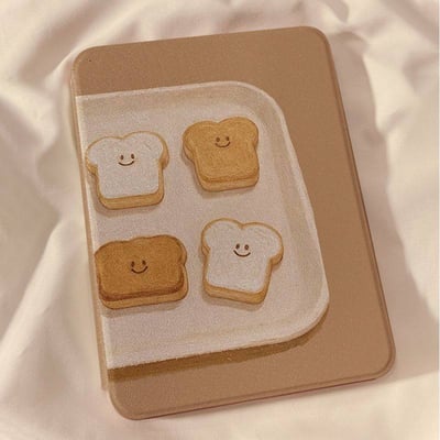 日系笑臉吐司360°旋轉 iPad 保護套2