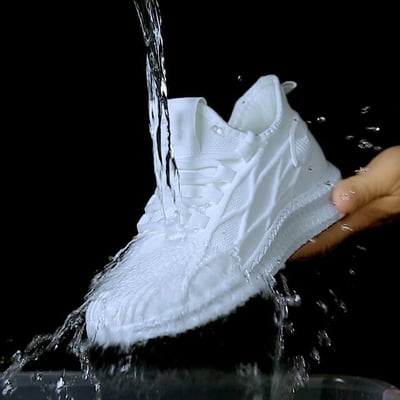 三防鞋 防潑水防污超輕飛織跑鞋 健步運動鞋情侶款2