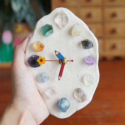 夢幻水晶時鐘 DIY材料包 療癒系手作創意禮物3