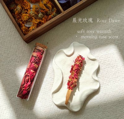 植物手作系列聖木棒 三支組 柔光三重奏禮盒  玫瑰x薰衣草x金盞花4