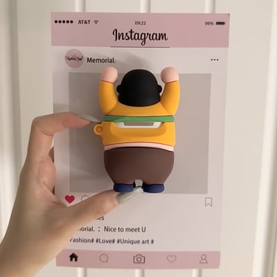 孩子王胖虎 胖虎舉啞鈴AirPods耳機套3