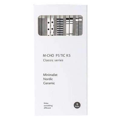 赫本風高顏值陶瓷筷子組6