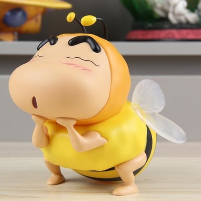 可愛蜜蜂裝蠟筆小新公仔 約18CM   現貨免運1