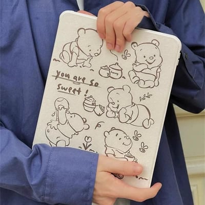 You are so sweet甜蜜維尼熊插畫風IPad平板保護套2