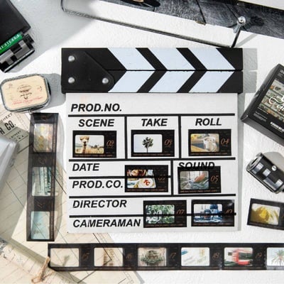 《鏡頭下的一天》 365 日膠片日付貼復古 PET 手帳膠帶4