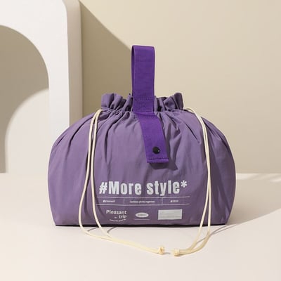 日系束口午餐袋 輕便手提便當包 防水飯盒袋 收納袋5