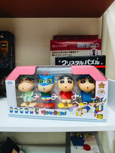 韓國蠟筆小新發條玩具4入  現貨3