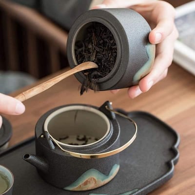 日式遠山精緻提梁壺禮品茶具套裝8