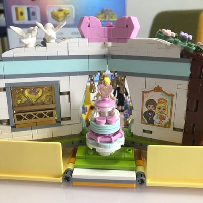 LOZ俐智新品婚禮生日積木書MINI小顆粒拼裝3