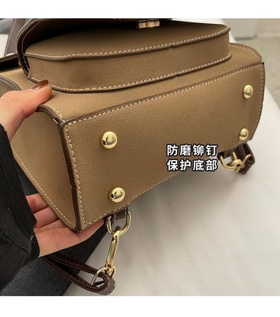 優質歐美款復古撞色設計雙肩包 質感PU百搭小書包風背包11