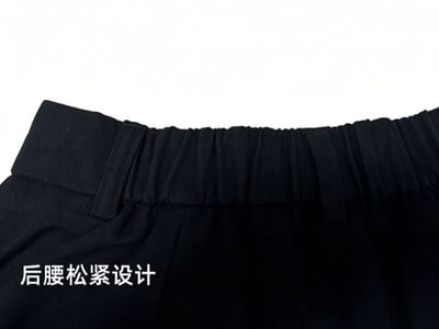 韓系設計感花苞 氣質百搭顯瘦中長裙 附皮帶4