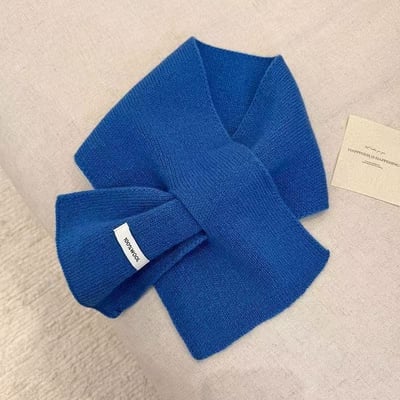 冬日氛圍感交叉圍巾2條組4