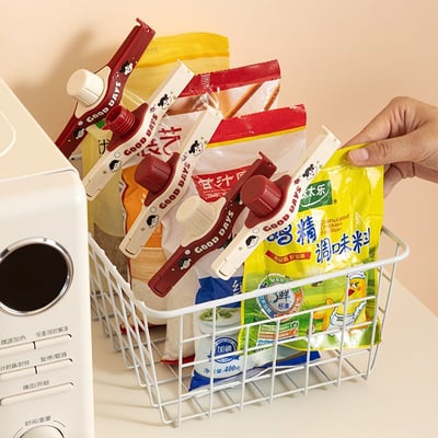 袋裝食品密封神器｜調味料封口夾 控量出料保鮮夾8