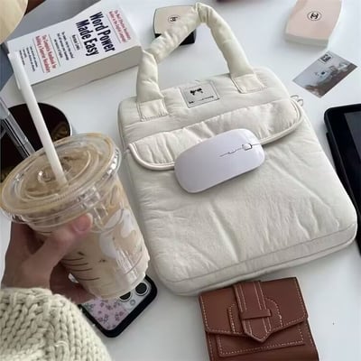 韓系ins風 加厚防震手提筆電平板包電腦包6