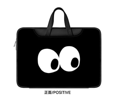 可愛大眼睛 純黑色可愛眼睛 多功能旅行電腦包5
