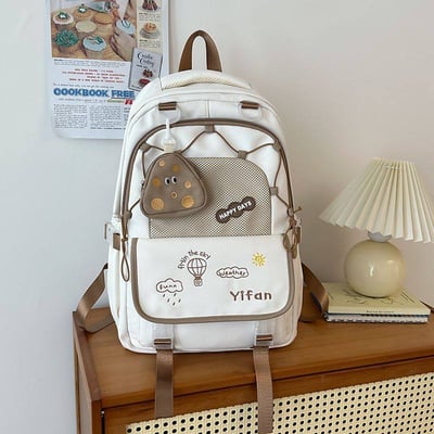 新款高顏值可愛雙肩書包 大容量減壓背包送同款萌系零錢包14