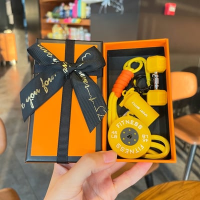 送健身人最懂的小驚喜 多巴胺彩色健身包包掛件 療癒系運動掛飾5