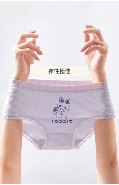 純棉女童紫色系三角內褲5