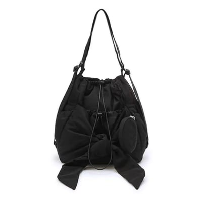 韓國設計師品牌系帶雙肩包9