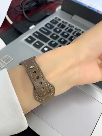 皮革小蠻腰寬版 apple watch錶帶5